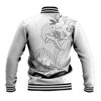Polynesia Sea Turtle Couple Baseball Jacket Happy Valentine Day White LT05 - Polynesian Pride