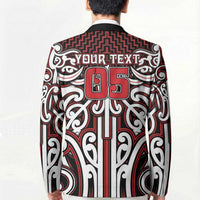 Custom Aotearoa Ngapuhi Blazer Maori Tribal Pattern Mix Poutama LT05 - Polynesian Pride