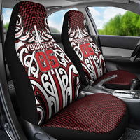Custom Aotearoa Ngapuhi Car Seat Cover Maori Tribal Pattern Mix Poutama