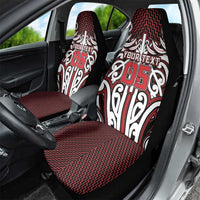 Custom Aotearoa Ngapuhi Car Seat Cover Maori Tribal Pattern Mix Poutama