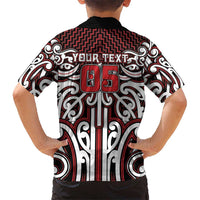 Custom Aotearoa Ngapuhi Family Matching Mermaid Dress and Hawaiian Shirt Maori Tribal Pattern Mix Poutama