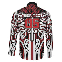 Custom Aotearoa Ngapuhi Family Matching Tank Maxi Dress and Hawaiian Shirt Maori Tribal Pattern Mix Poutama