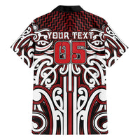 Custom Aotearoa Ngapuhi Hawaiian Shirt Maori Tribal Pattern Mix Poutama