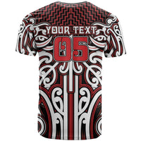 Custom Aotearoa Ngapuhi T Shirt Maori Tribal Pattern Mix Poutama