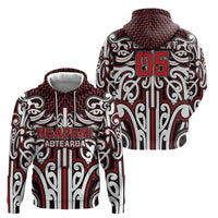 Custom Aotearoa Ngapuhi Zip Hoodie Maori Tribal Pattern Mix Poutama