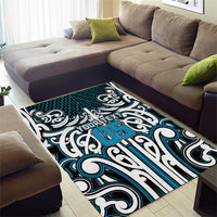 Custom Aotearoa Ngati Porou Area Rug Maori Tribal Pattern Mix Poutama