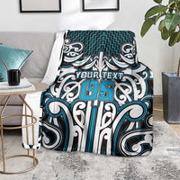 Custom Aotearoa Ngati Porou Blanket Maori Tribal Pattern Mix Poutama