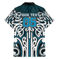 Custom Aotearoa Ngati Porou Family Matching Puletasi and Hawaiian Shirt Maori Tribal Pattern Mix Poutama