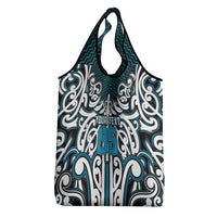 Custom Aotearoa Ngati Porou Grocery Bag Maori Tribal Pattern Mix Poutama