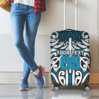 Custom Aotearoa Ngati Porou Luggage Cover Maori Tribal Pattern Mix Poutama