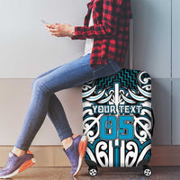 Custom Aotearoa Ngati Porou Luggage Cover Maori Tribal Pattern Mix Poutama