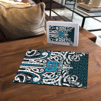 Custom Aotearoa Ngati Porou Puzzle Maori Tribal Pattern Mix Poutama