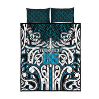 Custom Aotearoa Ngati Porou Quilt Bed Set Maori Tribal Pattern Mix Poutama