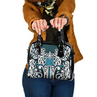 Custom Aotearoa Ngati Porou Shoulder Handbag Maori Tribal Pattern Mix Poutama