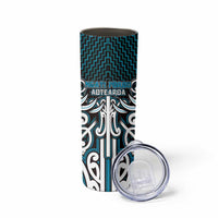 Custom Aotearoa Ngati Porou Skinny Tumbler Maori Tribal Pattern Mix Poutama