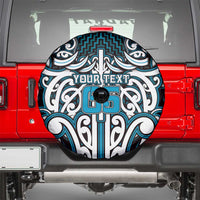 Custom Aotearoa Ngati Porou Spare Tire Cover Maori Tribal Pattern Mix Poutama