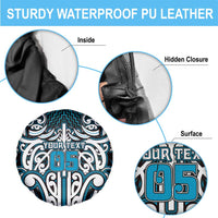 Custom Aotearoa Ngati Porou Spare Tire Cover Maori Tribal Pattern Mix Poutama