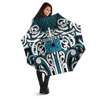 Custom Aotearoa Ngati Porou Umbrella Maori Tribal Pattern Mix Poutama