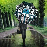 Custom Aotearoa Ngati Porou Umbrella Maori Tribal Pattern Mix Poutama