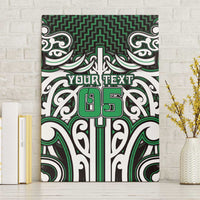 Custom Aotearoa Ngai Tahu Canvas Wall Art Maori Tribal Pattern Mix Poutama