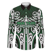 Custom Aotearoa Ngai Tahu Family Matching Puletasi and Hawaiian Shirt Maori Tribal Pattern Mix Poutama