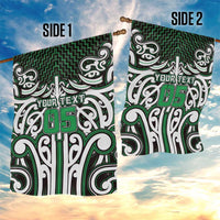 Custom Aotearoa Ngai Tahu Garden Flag Maori Tribal Pattern Mix Poutama