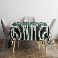 Custom Aotearoa Ngai Tahu Tablecloth Maori Tribal Pattern Mix Poutama