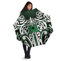 Custom Aotearoa Ngai Tahu Umbrella Maori Tribal Pattern Mix Poutama