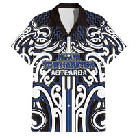 Custom Aotearoa Ngati Tuwharetoa Family Matching Puletasi and Hawaiian Shirt Maori Tribal Pattern Mix Poutama