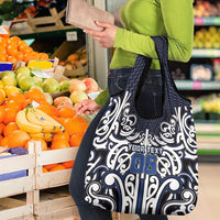 Custom Aotearoa Ngati Tuwharetoa Grocery Bag Maori Tribal Pattern Mix Poutama