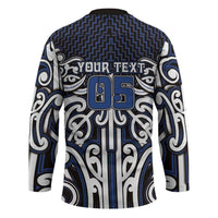Custom Aotearoa Ngati Tuwharetoa Hockey Jersey Maori Tribal Pattern Mix Poutama