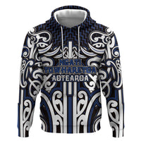 Custom Aotearoa Ngati Tuwharetoa Hoodie Maori Tribal Pattern Mix Poutama