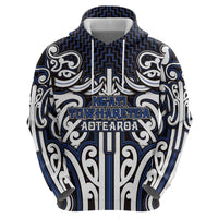 Custom Aotearoa Ngati Tuwharetoa Hoodie Maori Tribal Pattern Mix Poutama