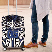Custom Aotearoa Ngati Tuwharetoa Luggage Cover Maori Tribal Pattern Mix Poutama