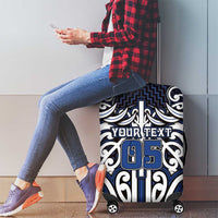Custom Aotearoa Ngati Tuwharetoa Luggage Cover Maori Tribal Pattern Mix Poutama