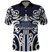 Custom Aotearoa Ngati Tuwharetoa Polo Shirt Maori Tribal Pattern Mix Poutama