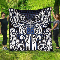 Custom Aotearoa Ngati Tuwharetoa Quilt Maori Tribal Pattern Mix Poutama