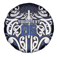 Custom Aotearoa Ngati Tuwharetoa Spare Tire Cover Maori Tribal Pattern Mix Poutama