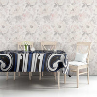 Custom Aotearoa Ngati Tuwharetoa Tablecloth Maori Tribal Pattern Mix Poutama