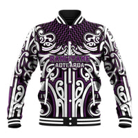 Custom Aotearoa Rangitane Baseball Jacket Maori Tribal Pattern Mix Poutama