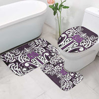 Custom Aotearoa Rangitane Bathroom Set Maori Tribal Pattern Mix Poutama