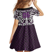 Custom Aotearoa Rangitane Family Matching Off Shoulder Short Dress and Hawaiian Shirt Maori Tribal Pattern Mix Poutama