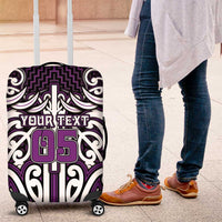 Custom Aotearoa Rangitane Luggage Cover Maori Tribal Pattern Mix Poutama