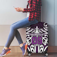 Custom Aotearoa Rangitane Luggage Cover Maori Tribal Pattern Mix Poutama