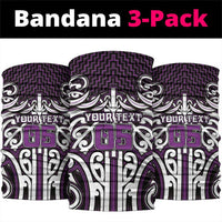 Custom Aotearoa Rangitane Neck Gaiter Maori Tribal Pattern Mix Poutama