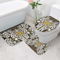 Custom Aotearoa Taranaki Bathroom Set Maori Tribal Pattern Mix Poutama