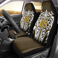 Custom Aotearoa Taranaki Car Seat Cover Maori Tribal Pattern Mix Poutama LT05 - Polynesian Pride