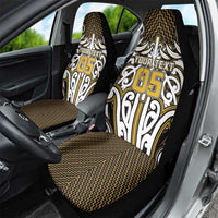 Custom Aotearoa Taranaki Car Seat Cover Maori Tribal Pattern Mix Poutama LT05 - Polynesian Pride