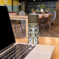 Custom Aotearoa Taranaki Skinny Tumbler Maori Tribal Pattern Mix Poutama LT05 - Polynesian Pride