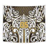Custom Aotearoa Taranaki Tapestry Maori Tribal Pattern Mix Poutama
